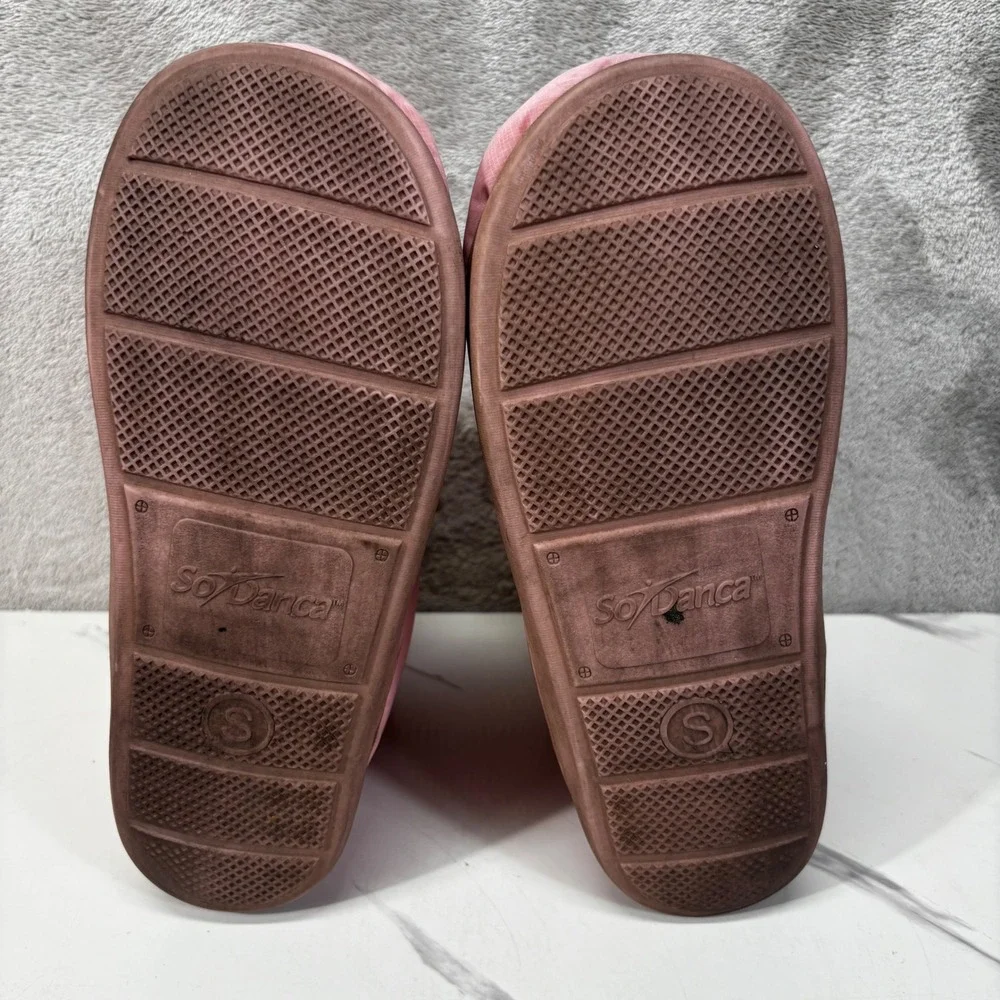 So‎ Danca Warm Up Boots Kids Small Pink Good Quilted Puffer Dance Booties